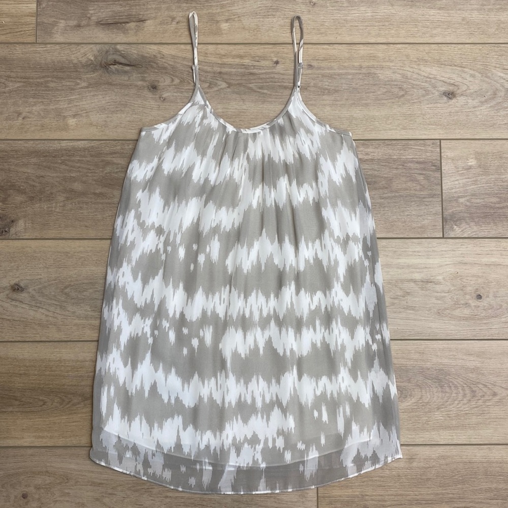 Gentle Fawn Pleated Chiffon Shift dress